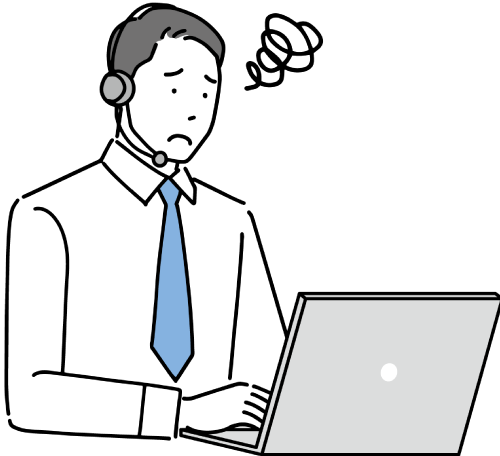 困っている人（オフィス）