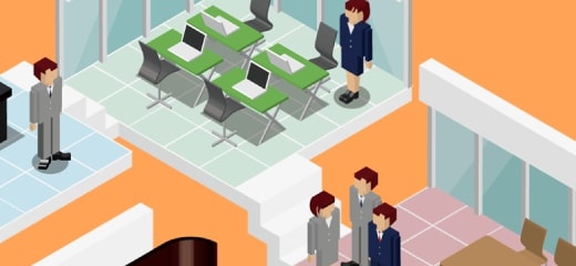 ルーム内で、自由に移動が可能