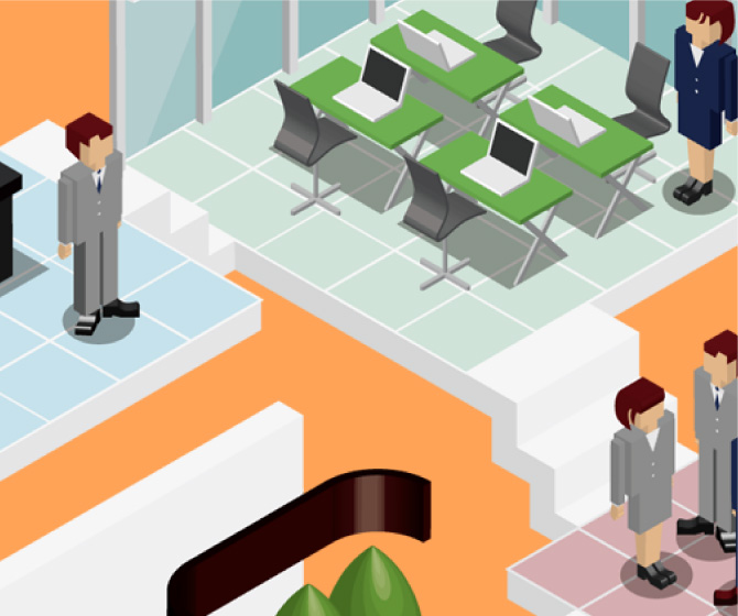 ルーム内で、自由に移動が可能